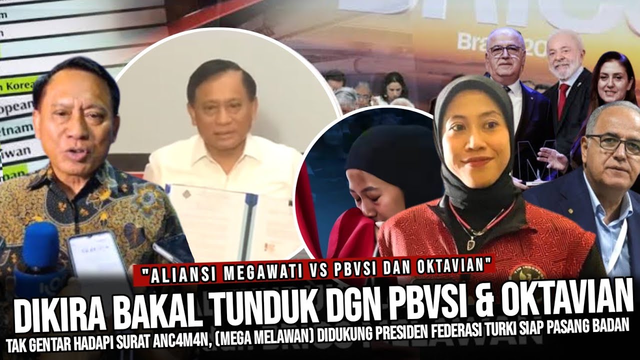 🔴 DAPAT SURAT ANC4M4N DARI KETUM PBVSI !! MEGAWATI MELAWAN ~ PRESIDEN FEDERASI TURKI BERSATU