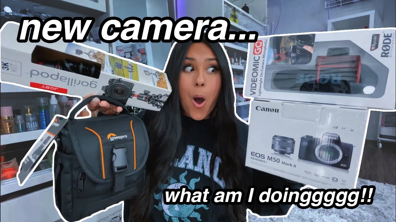 unboxing my new camera + accessories ☆ Canon EOS M50 Mark II | honeybobabear