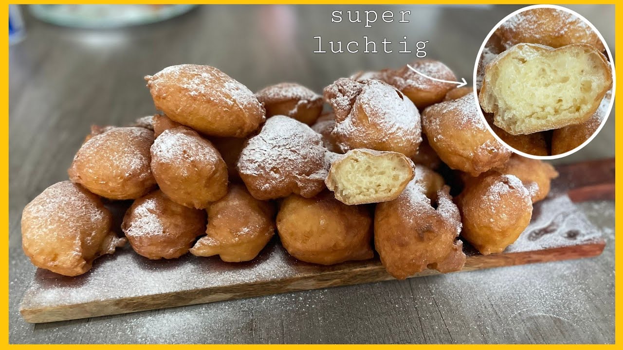 BASiS RECEPT OLiEBOLLEN | ZONDER BAKMiX!! | SUPER LUCHTiG EN SiMPEL | RECEPTEN OUM YOUNES 