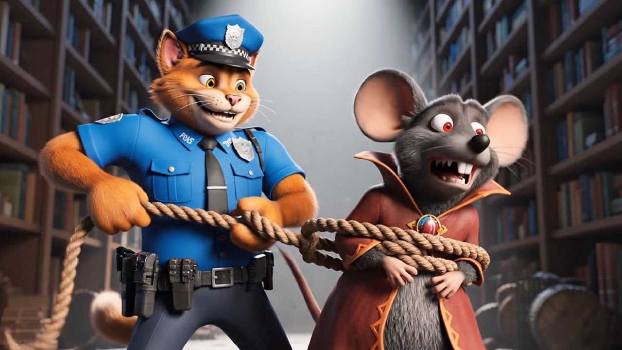Luna & Milo: The Library Chaos & Magnet Mayhem | Epic 3D Animation Adventure |3D Animation Cat Story