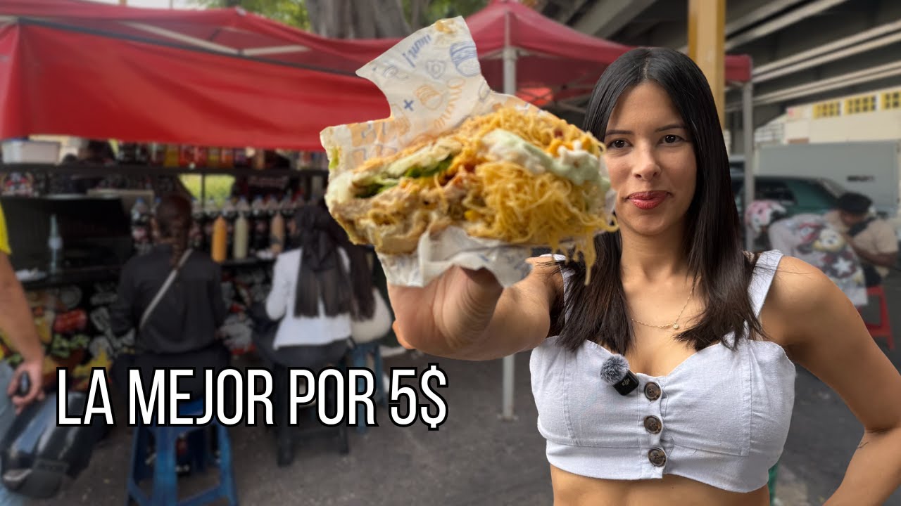 Comida callejera venezolana 🇻🇪 | 24 horas comiendo hamburguesas en Valencia 🍔🔥