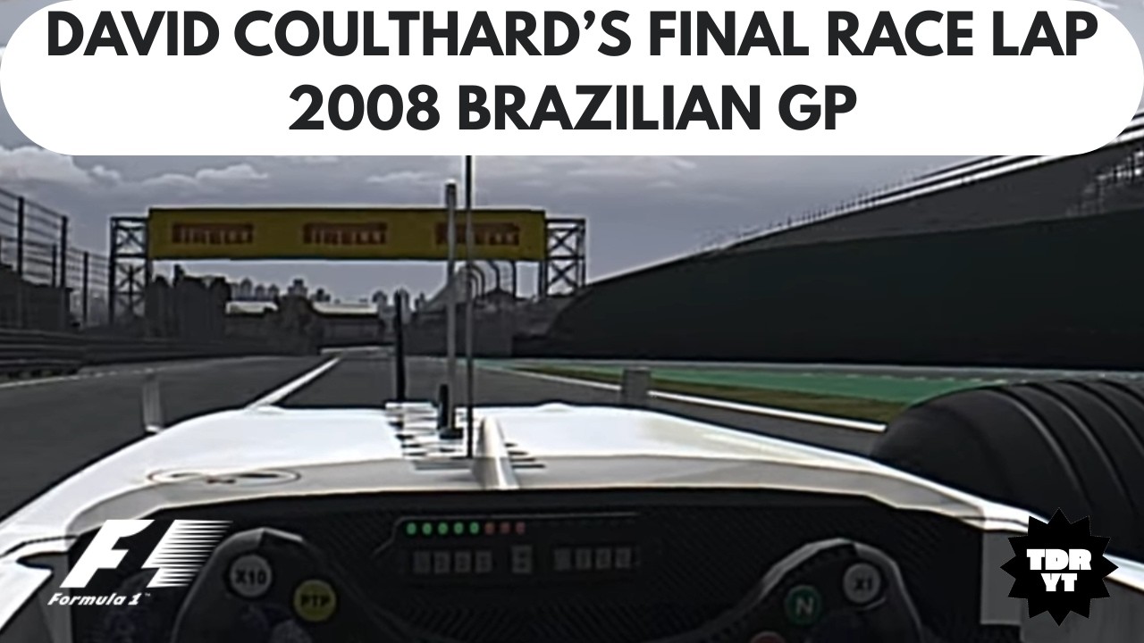 F1 2008 Brazil GP | David Coulthard's Helmet + Onboard Cam #assettocorsa