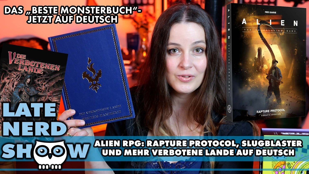 Alien-Film zum Nachspielen: Rapture Protocol, neue Verbotene Lande-Bücher auf Deutsch & Slugblaster