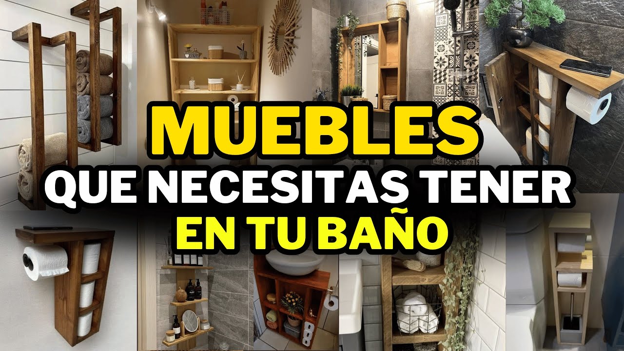 90 IDEAS de MUEBLES PARA ORDENAR TU BA&Ntilde;O