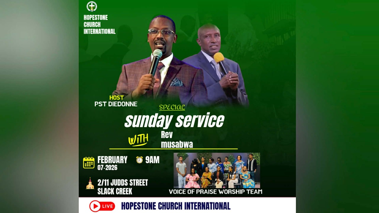 HOPESTONE CHURCH INTERNATIONAL SUNDAY SERVICE II WITH II REV MUSABWA II 01/02/2026
