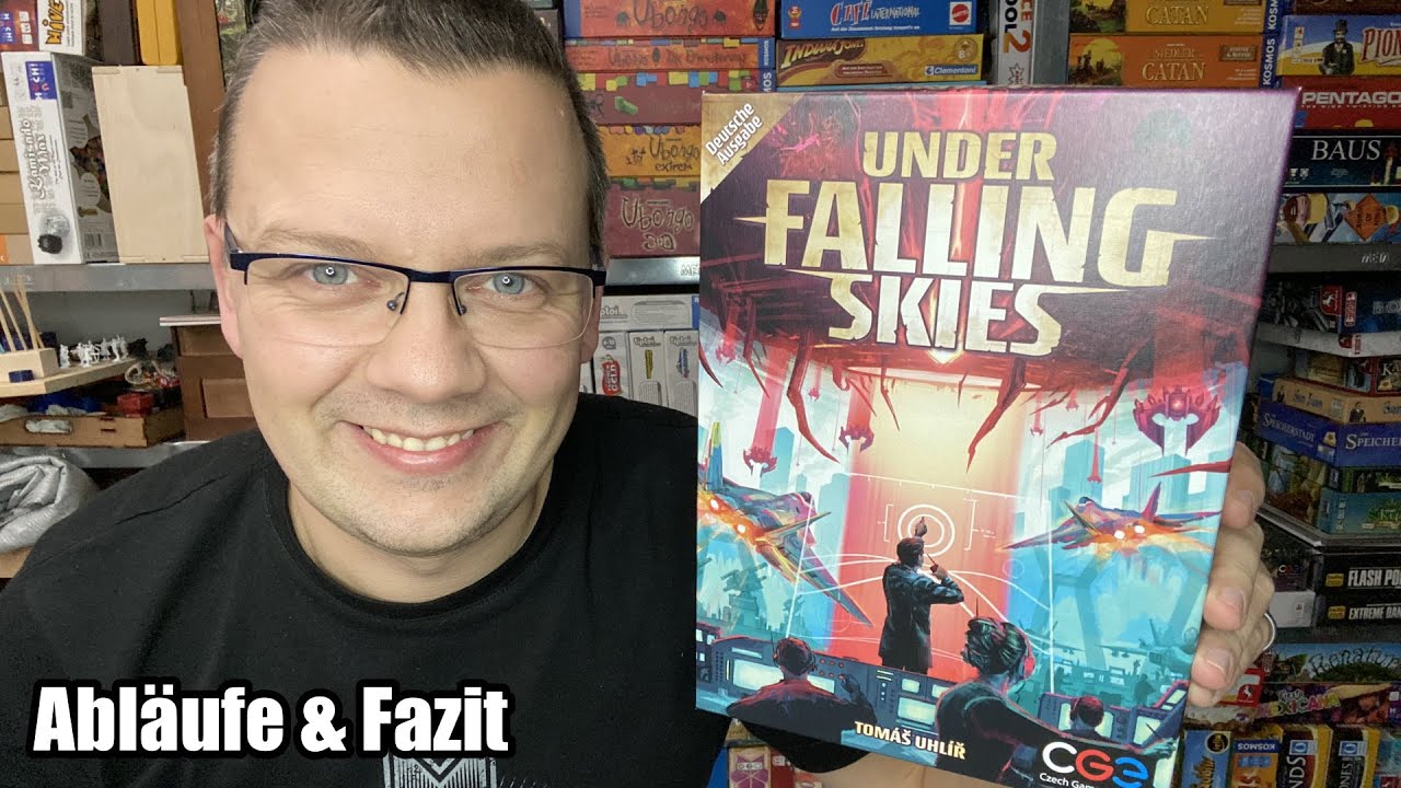 Under Falling Skies (CGE / Heidelbär Games) kooperatives Solospiel ... ggf. zu Zweit - Hammer Spiel!