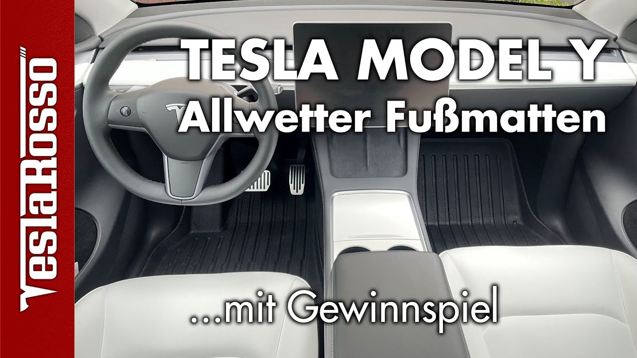 Tesla Model Y Fußmatten Gummimatten + Gewinnspiel