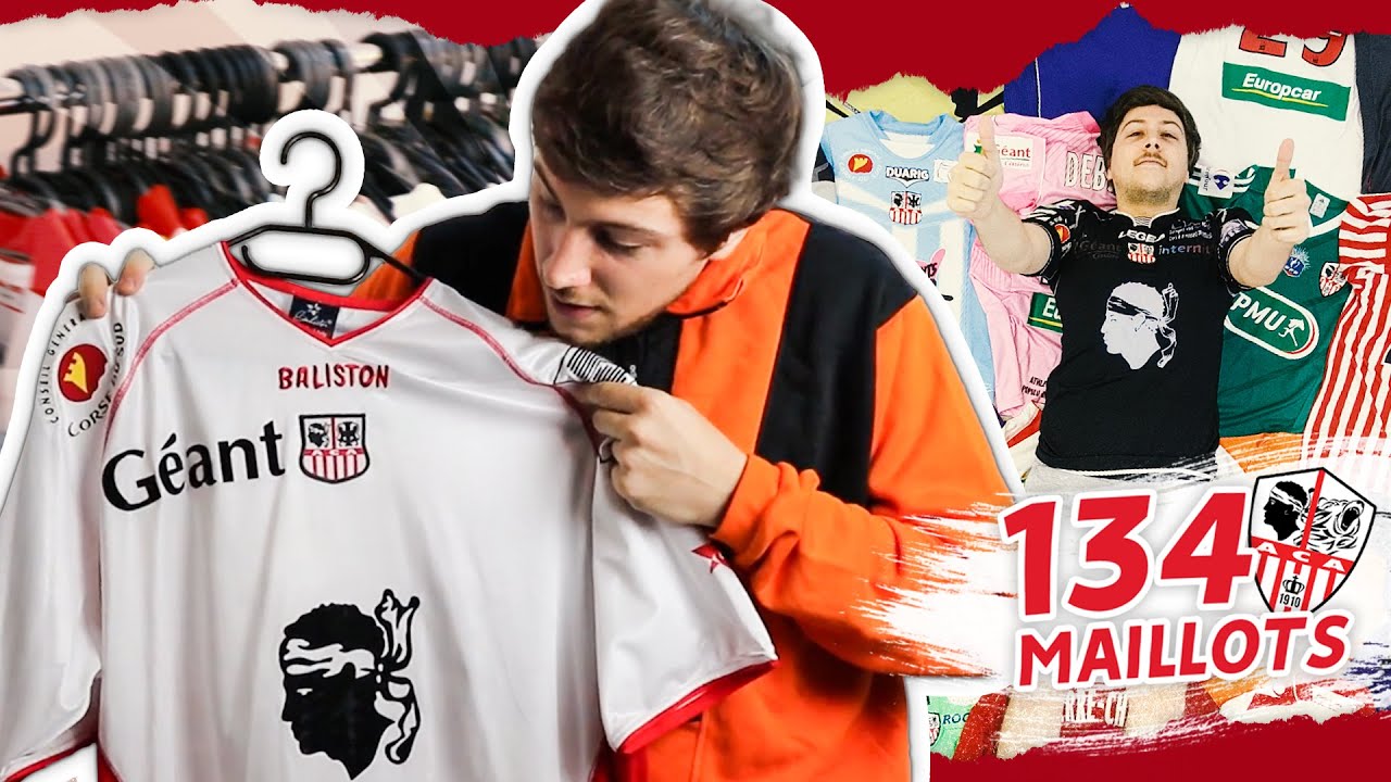 LA SUITE DE MA COLLECTION DE MAILLOTS PORTÉS DE L'AC AJACCIO (elle s'est agrandie !)