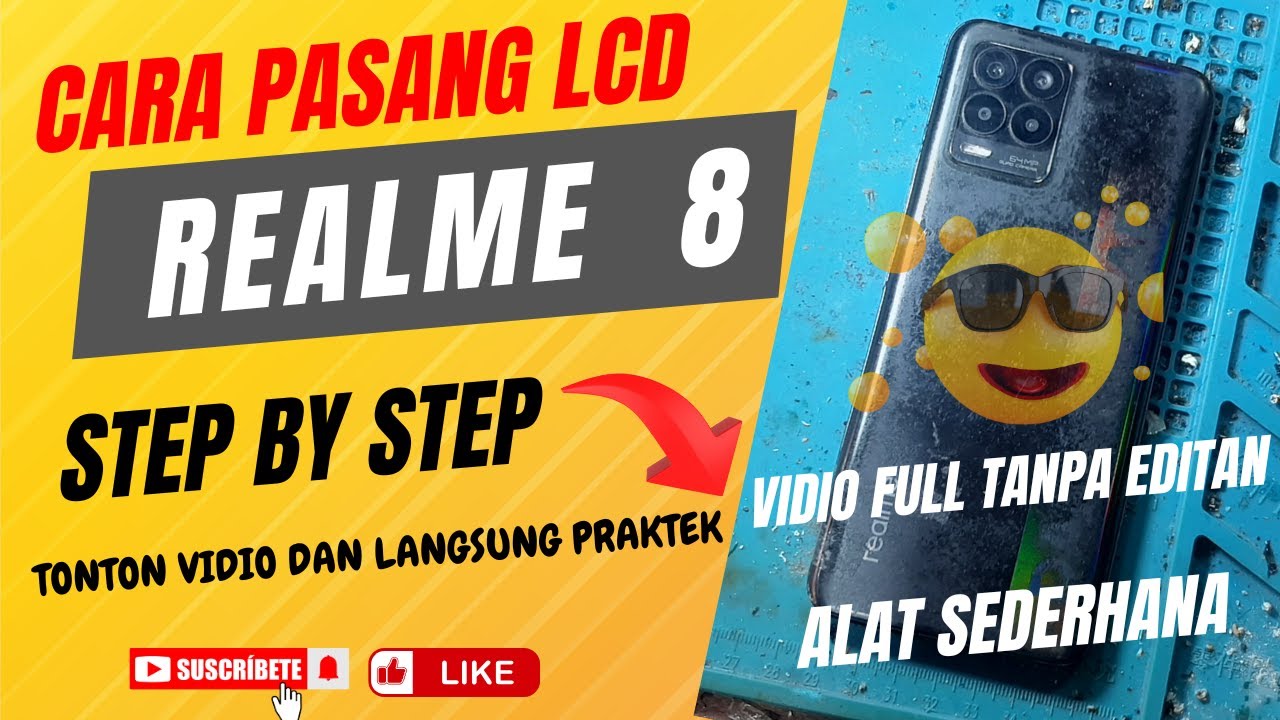 Cara pasang Lcd REALME 8 mudah dan rapi jadi cuan
