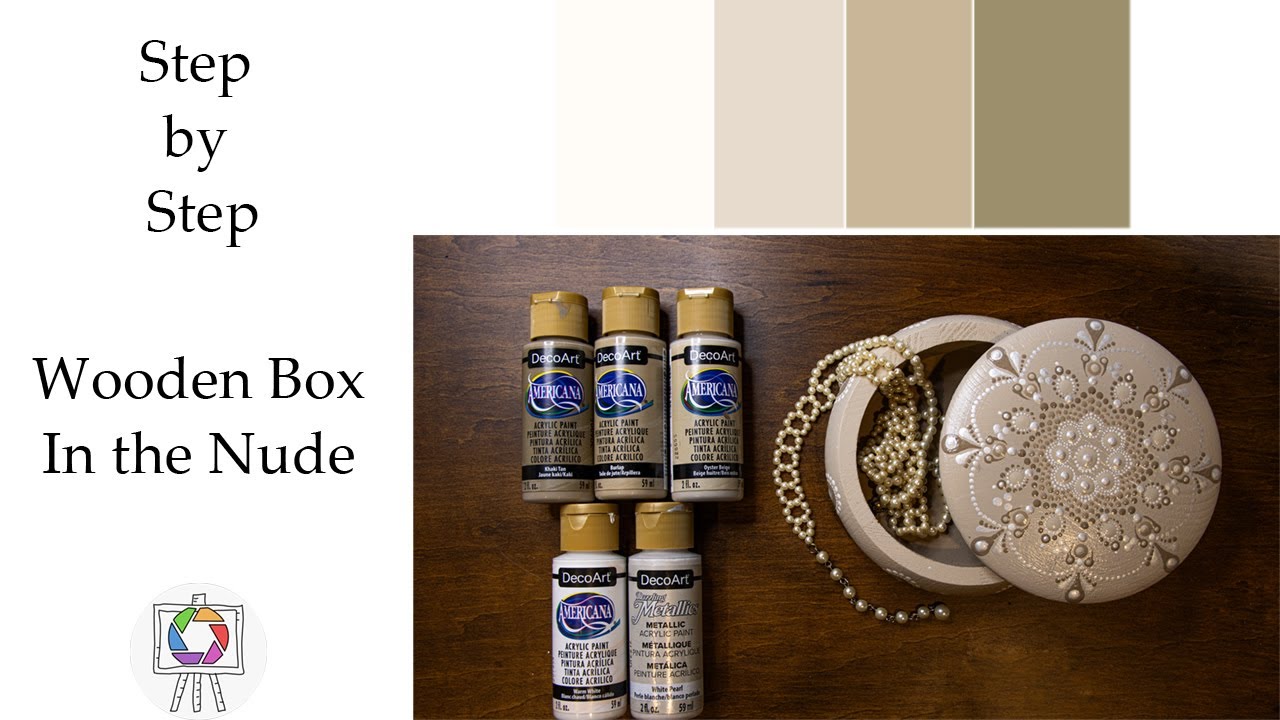 Mandala Dot Wooden Box In the Nude! Full Tutorial Keepsake Box