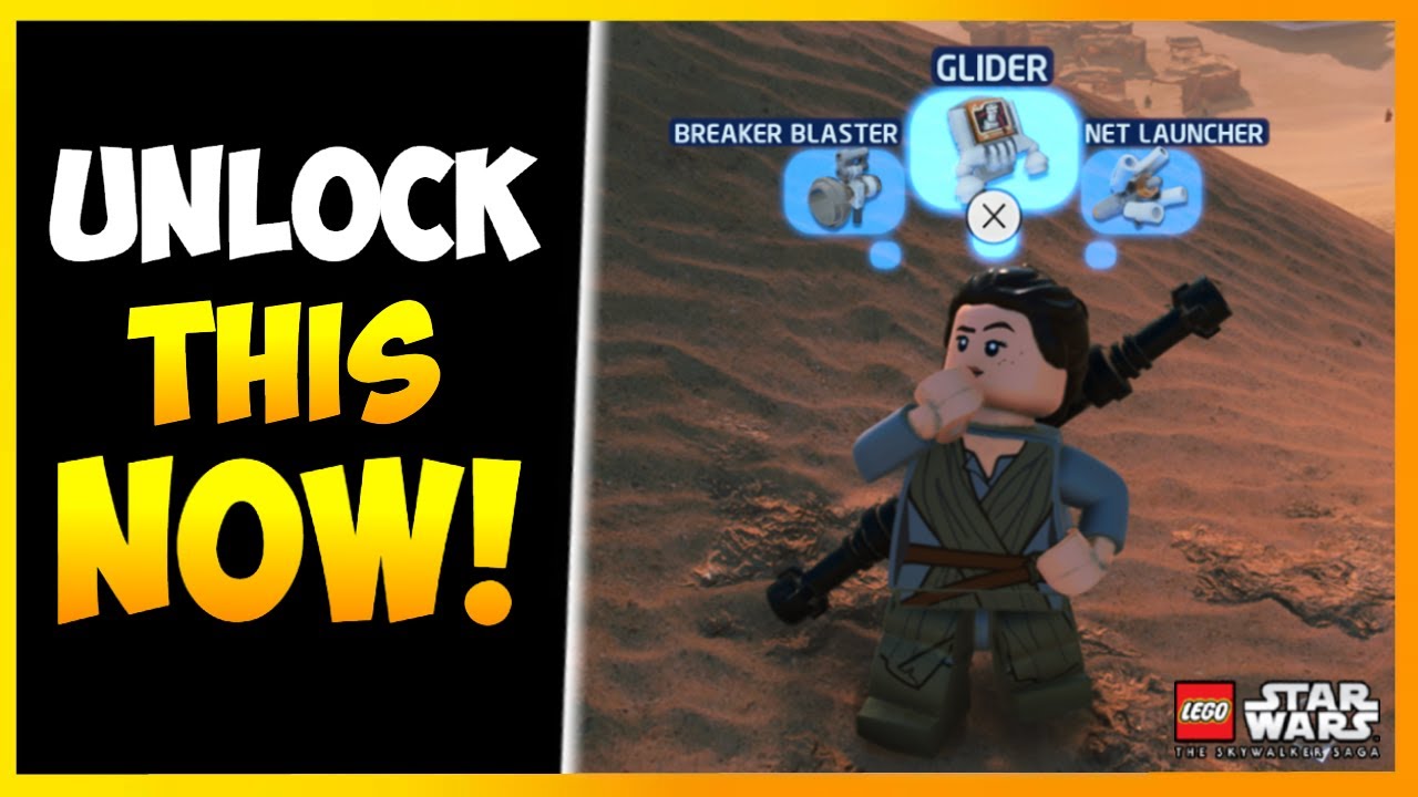 LEGO Star Wars The Skywalker Saga - How To Use Scavenger Skills (Unlocking Glider & More!)