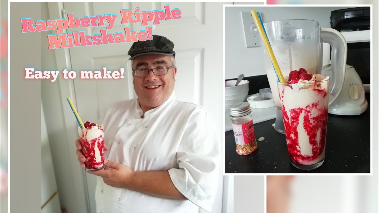 RASPBERRY RIPPLE MILKSHAKE | Easy to follow and make!