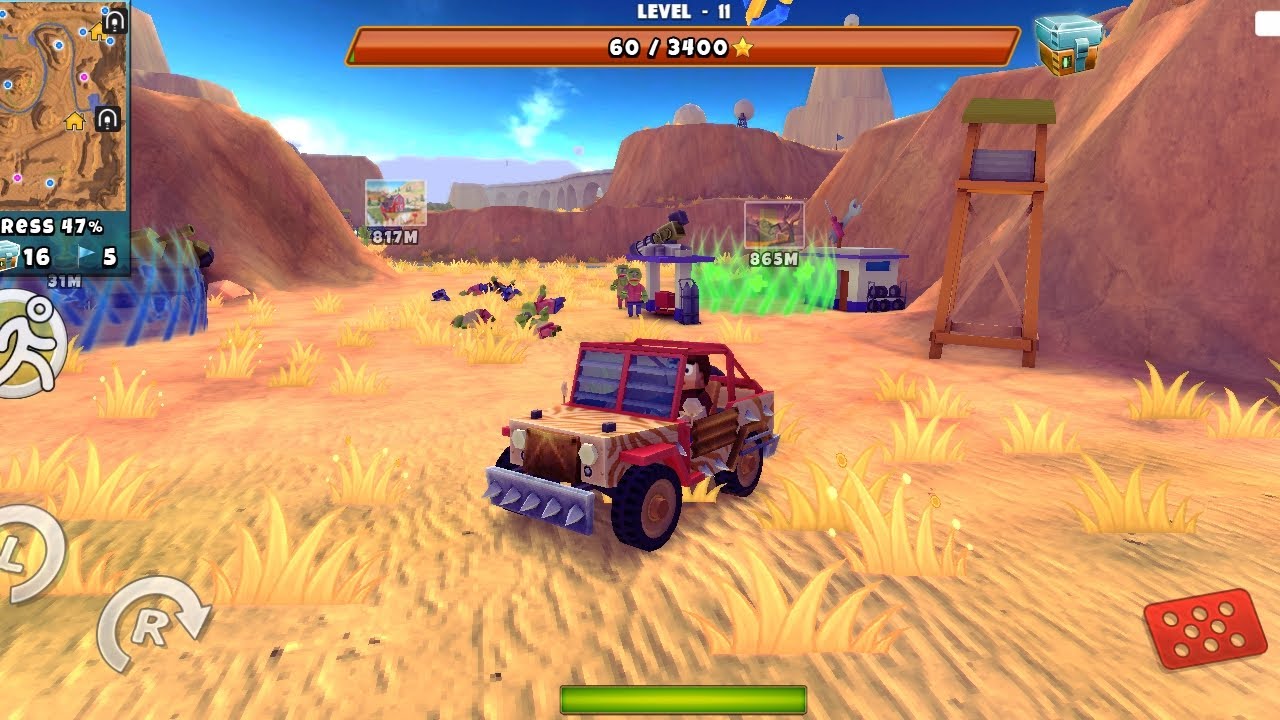 Início de gameplay do jogo zombie safari 