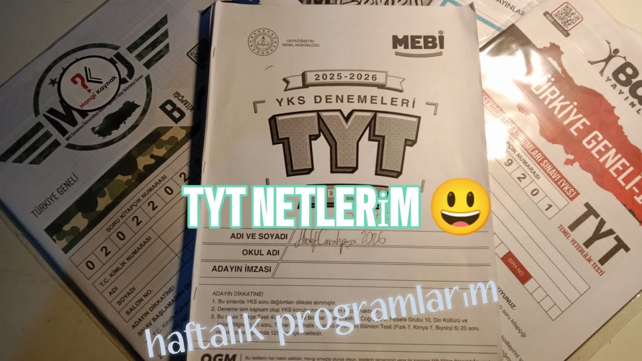 Tatilde Ders Çalışmak, +9sa , Yeni denemeler... | YKS Çalışma Günlüğüm #yks2026 #yks26 #netlerim