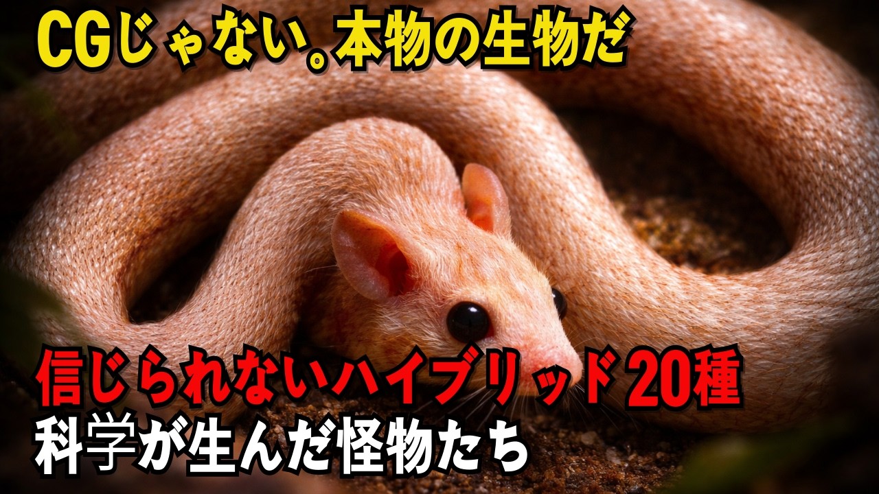 科学が生み出した最悪のハイブリッド生物20選｜信じられない実在の姿