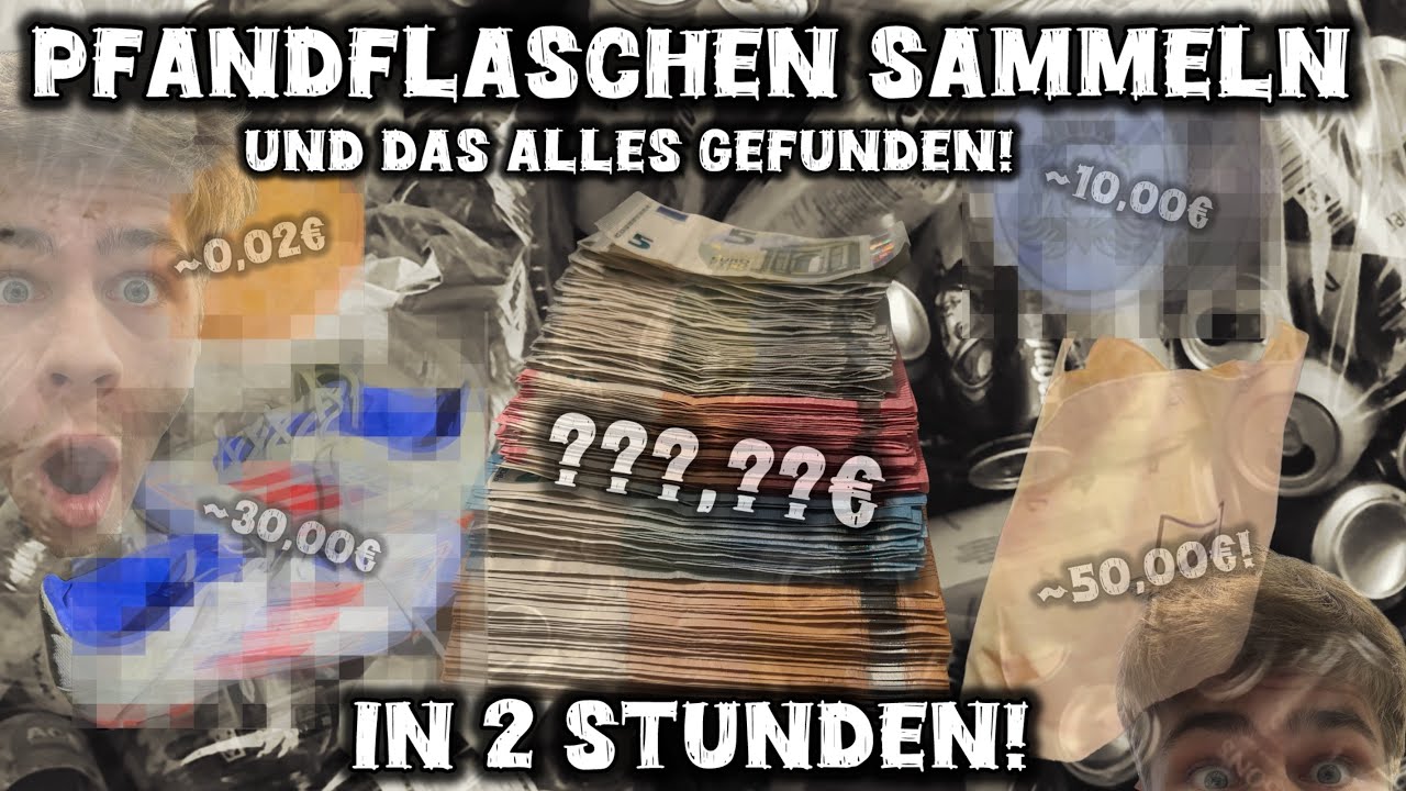 Meine BESTE Pfand-Runde 2025! 💰 2 Stunden lang Pfandflaschen sammeln und mysteriöse Dinge finden! 😳
