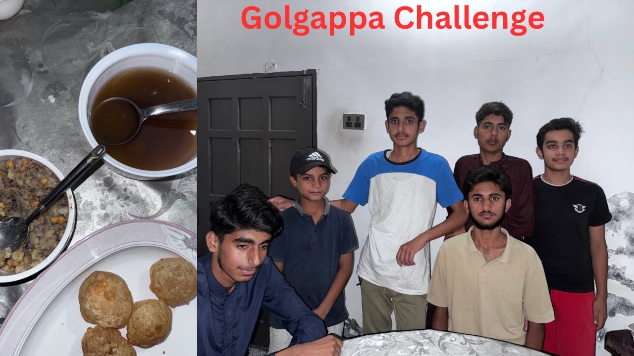 Golgappa Challenge with boys
