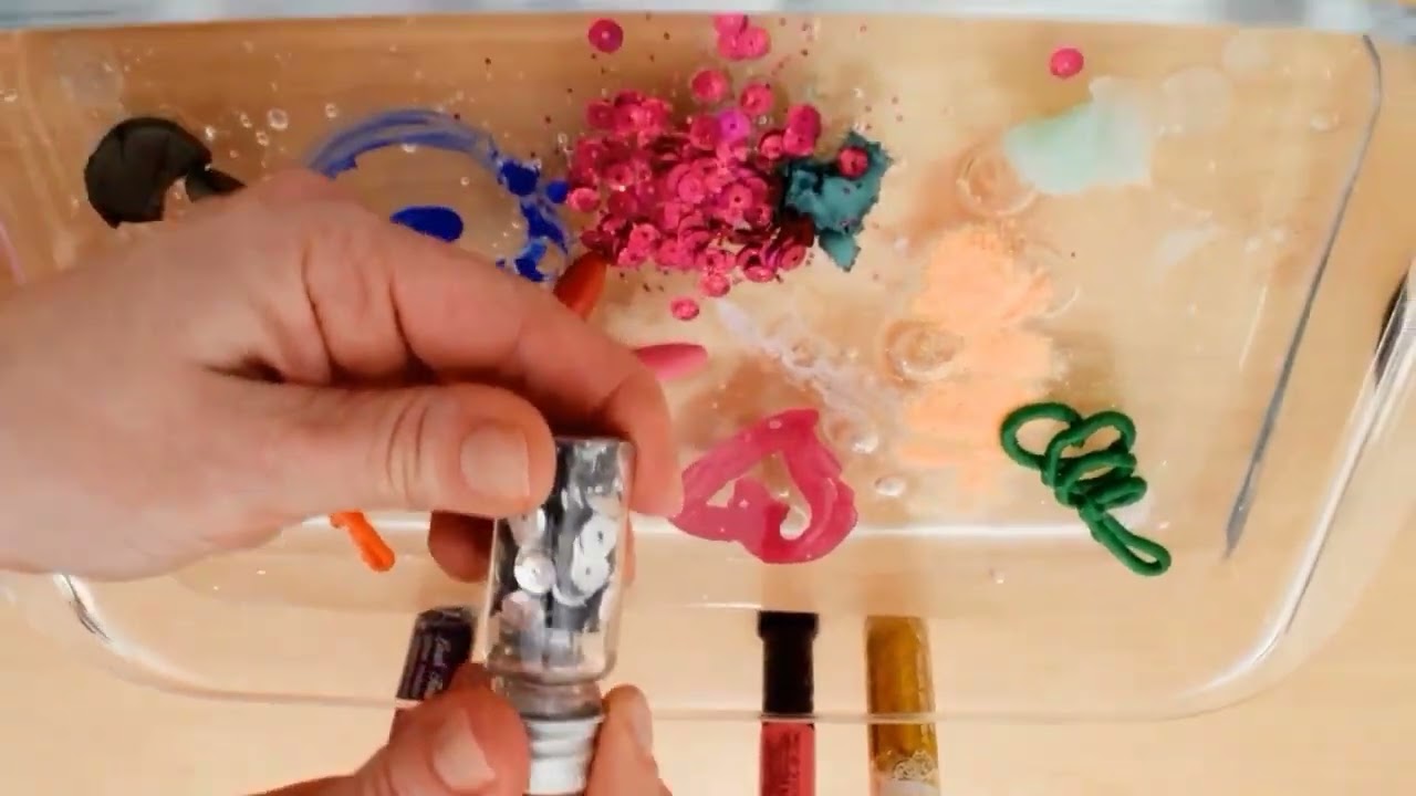 Mixing Random Things To Slime Relaxing Video 