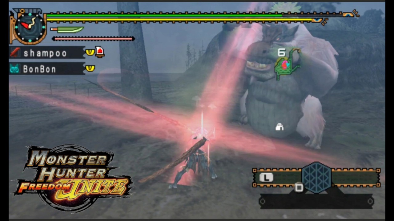 MHFU| HR 4| Conga counterattack: Hunt the Congalala (Longsword)