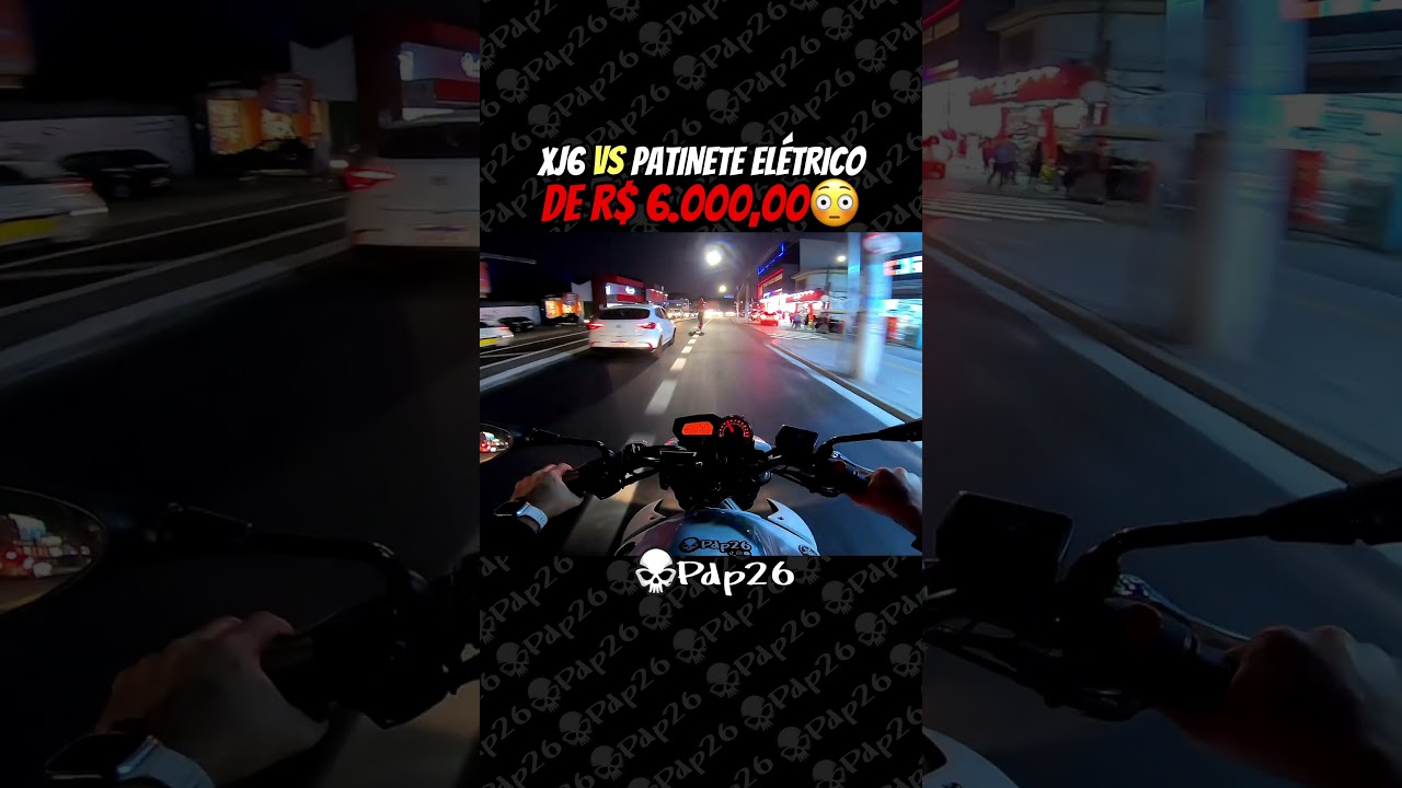 XJ6 VS PATINETE ELÉTRICO DE R$6.000,00