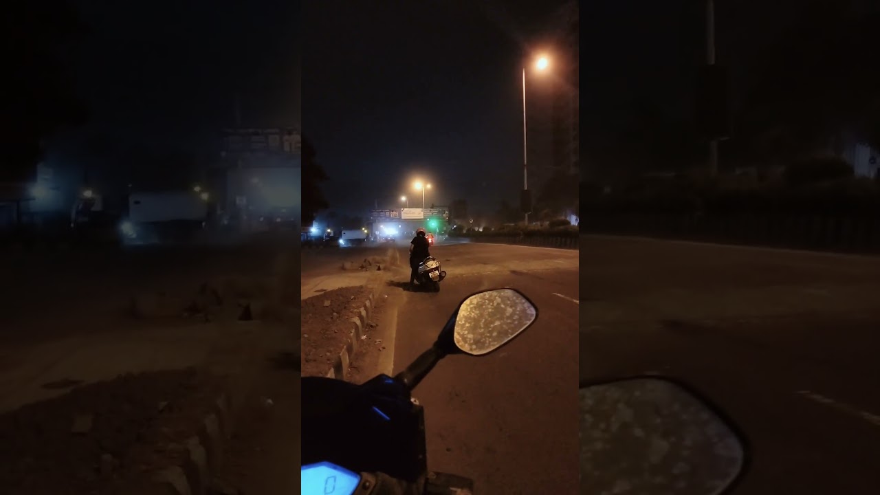 heavy wind hit the road