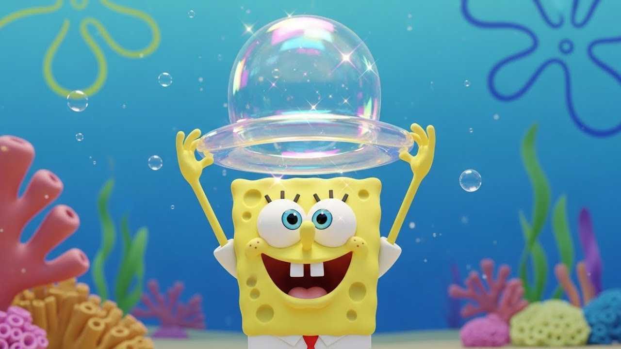 O Bob Esponja Encontrou um Chapéu de Bolhas Outra Vez | Canções Infantis e Rimas para Crianças