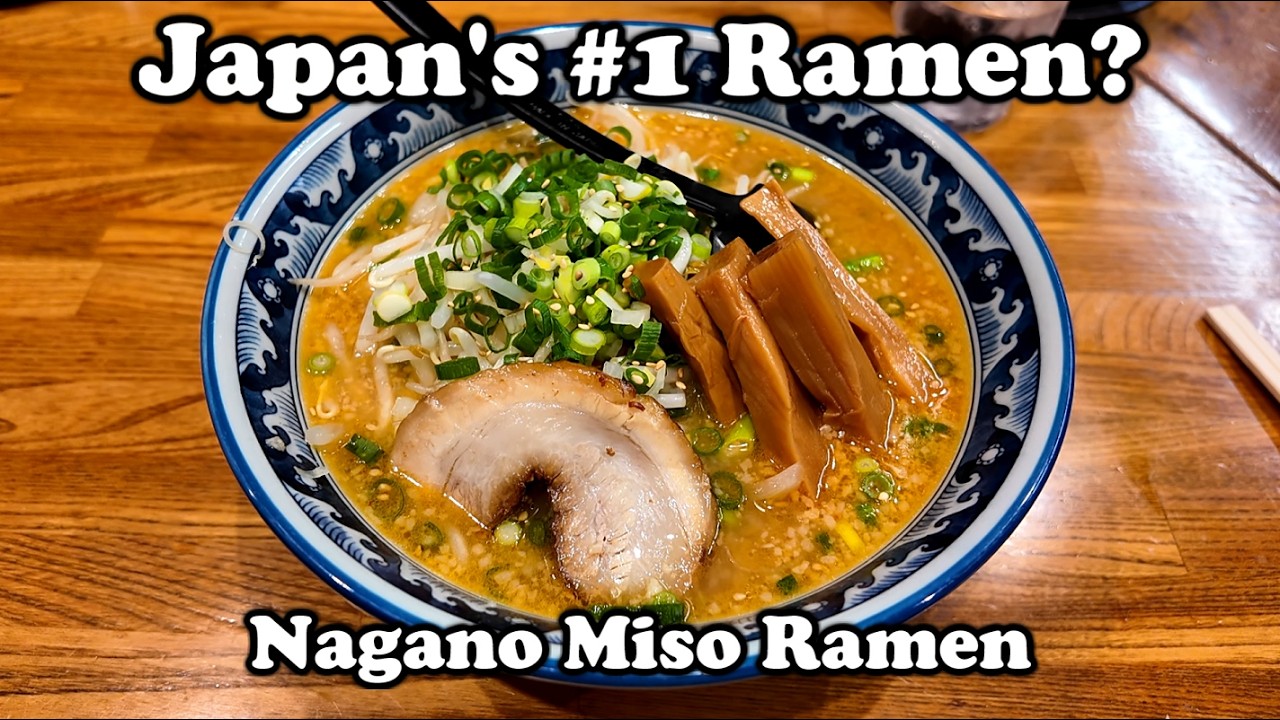 Best Bowl of Ramen Ever! Nagano Miso Ramen at Ramen Misoya!