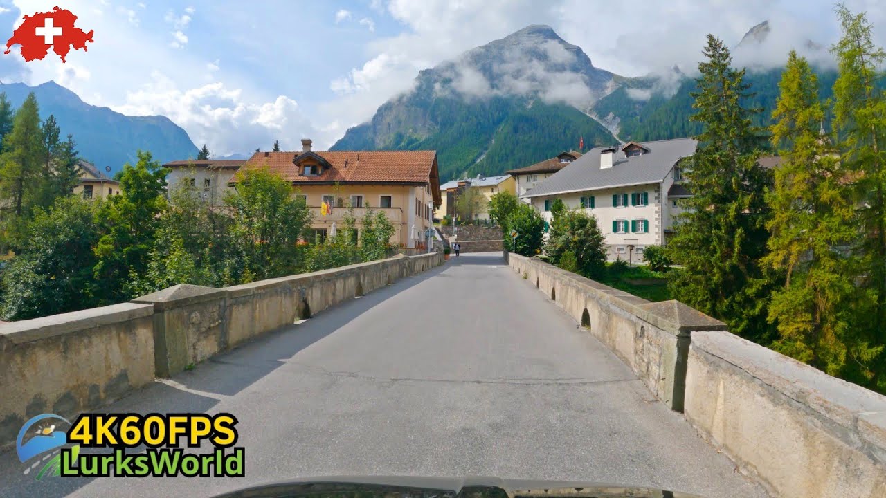 2 Hour Scenic Swiss Alps Road Trip - 4K60