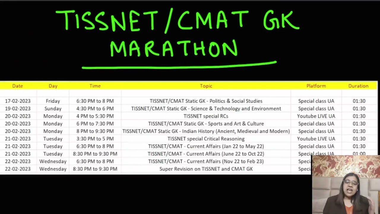 FREE LIVE sessions​ for TISSNET/CMAT 2023 GK & Current Affairs @letscrackverbal & @MBAClubUnacademy