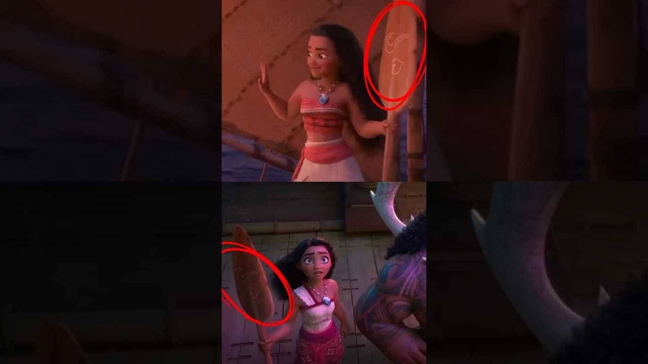 4 СКРЫТЫХ момента, которые вы пропустили в &laquo;Моане 2&raquo; #короткометражки #дисней