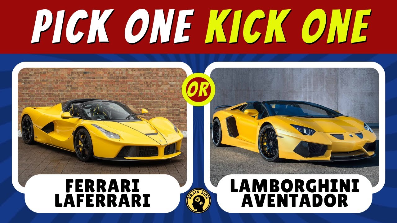 Pick One Kick One Cars Edition 🚗🔥 Car Quiz 🏎️ Choose Your Dream Ride!