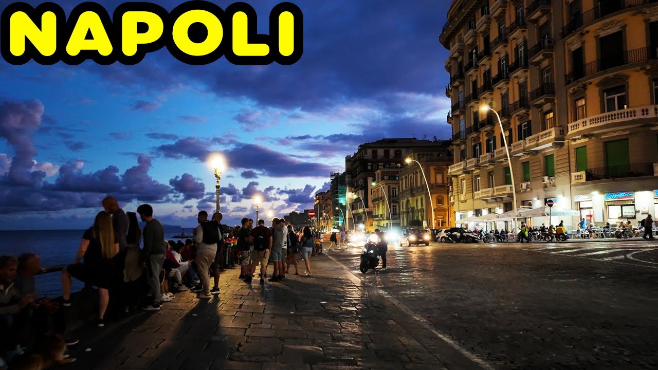 Walking along Napoli's stunning Lungomare Waterfront [4K] (Naples, Italy)