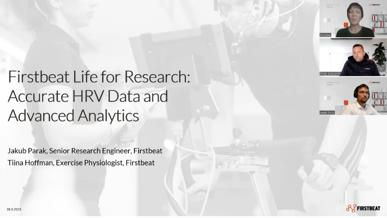 Webinar: Firstbeat Life for Research: Accurate HRV Data and Advanced Analytics