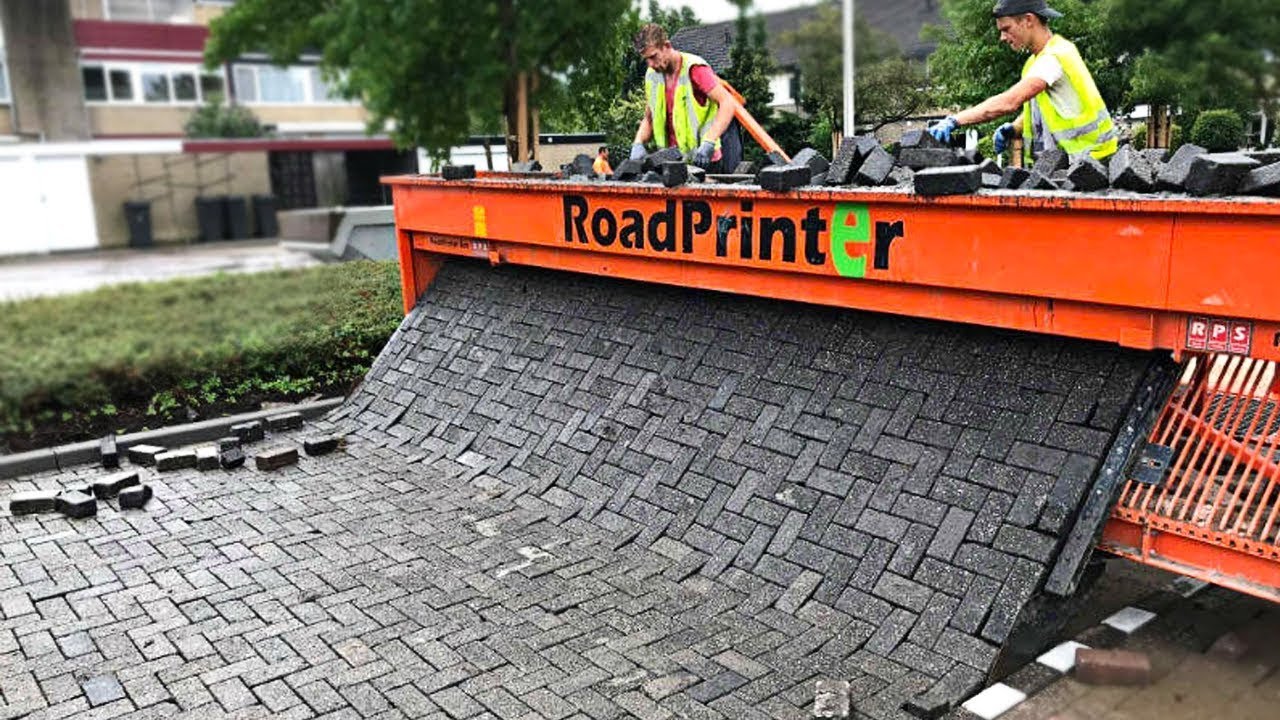 Amazing Modern Road Construction Machines | Incredible Fastest Block Paving Equipment Machines
