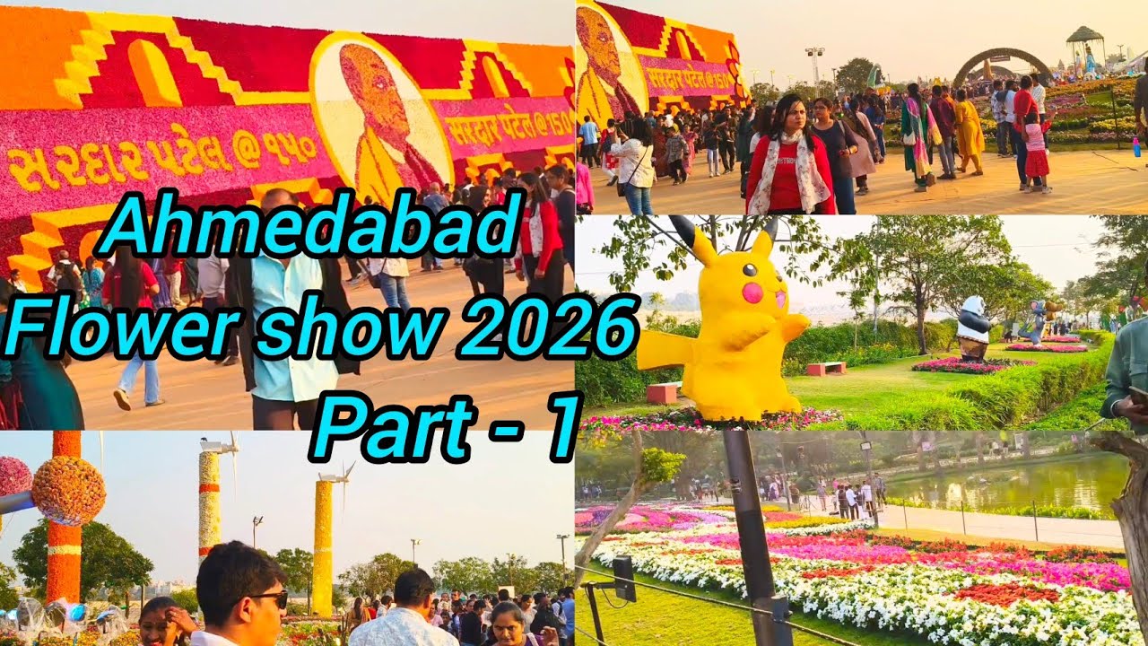 Flower show 2026 Ahmedabad #flowershow2026#ahmedabad#gujarat #riverfront 