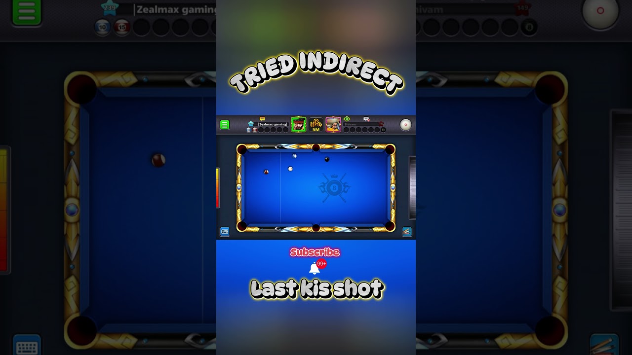 Kis shot on Black #8ballpool #billiardsgame #poollegends