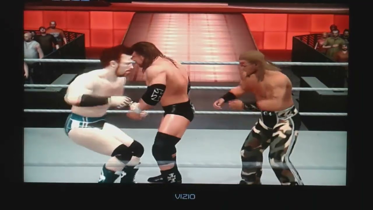 Triple H vs Shawn Michaels vs Sheamus: SmackDown vs Raw 2011.