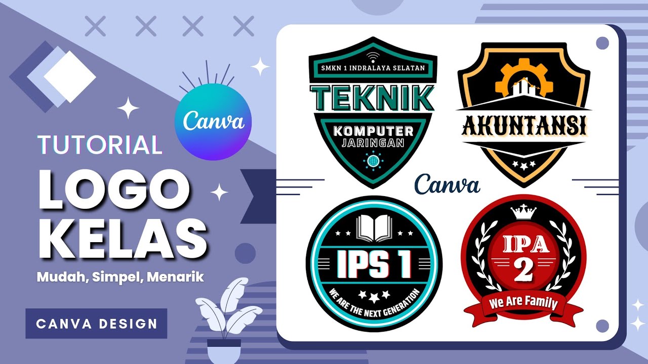 Cara Membuat Logo Kelas di Canva || Class Logo - Canva Tutorial