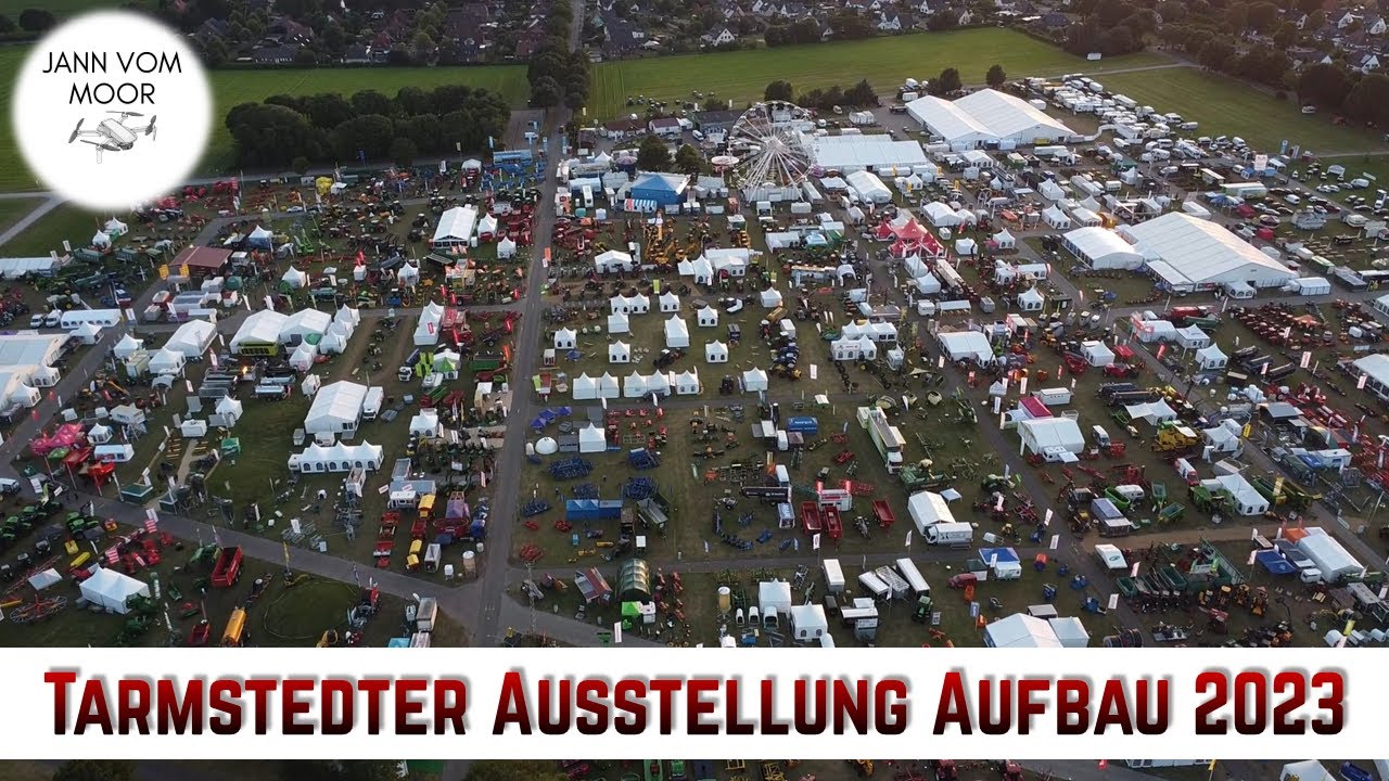Aufbau Tarmstedter Ausstellung 2023 mit DJI mini 2 erstellt