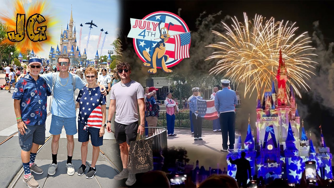 4th Of July At Walt Disney's Magic Kingdom!! Air Force Fly By & Special Fireworks *Disney Vlog*