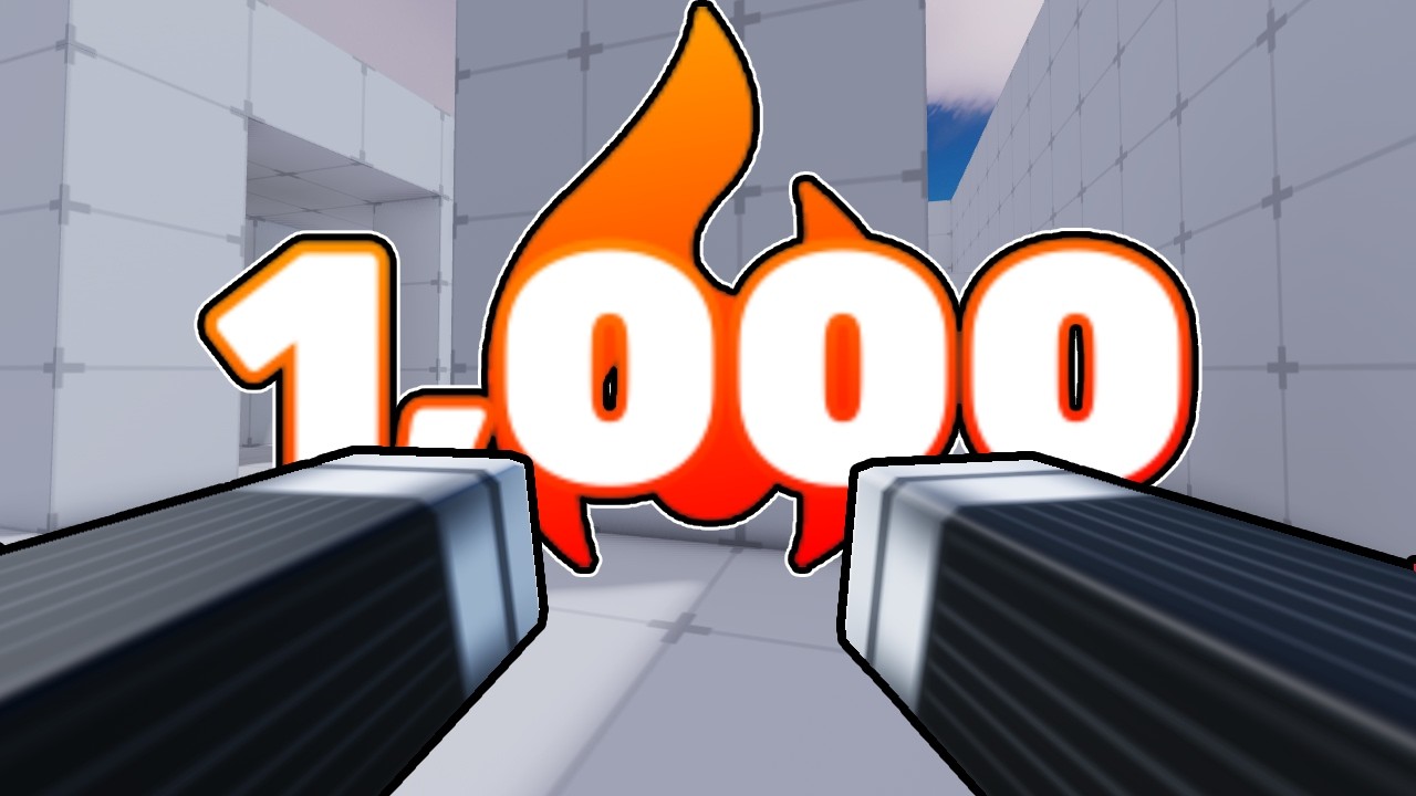 I got a 1,000 winstreak in Roblox Rivals