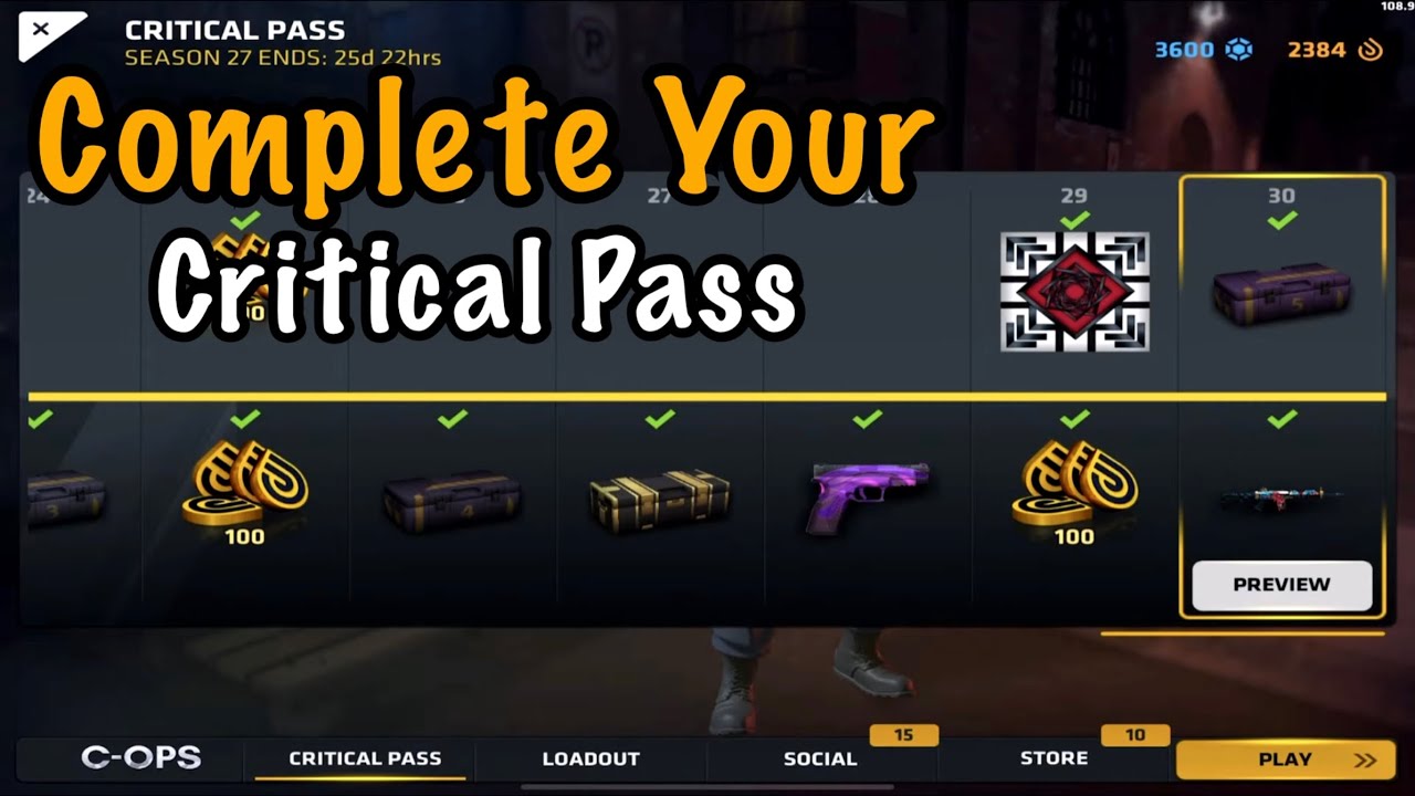 How To Complete Your Critical Pass Season 27 FAST!!! | Critical Ops 1.27.0