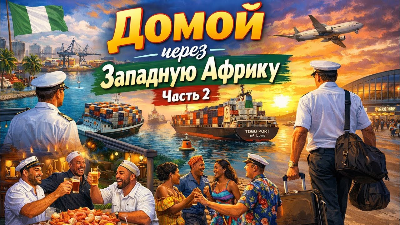 Домой через западную Африку #life #sea #ship #travel #мир #beach #море #моряк #кино 