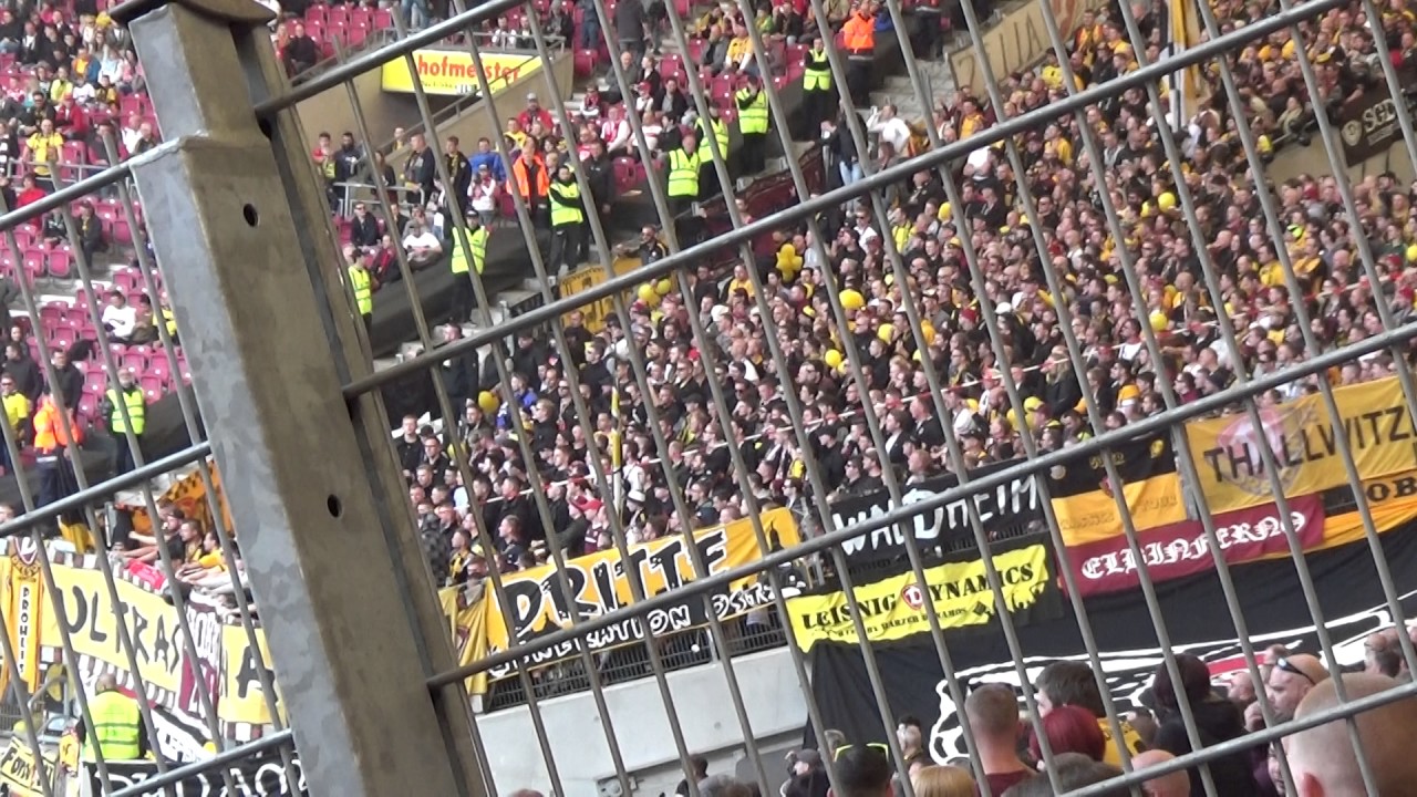 Dynamo Ultras fordern Stuttgarter Ultras zum Tanze auf!
