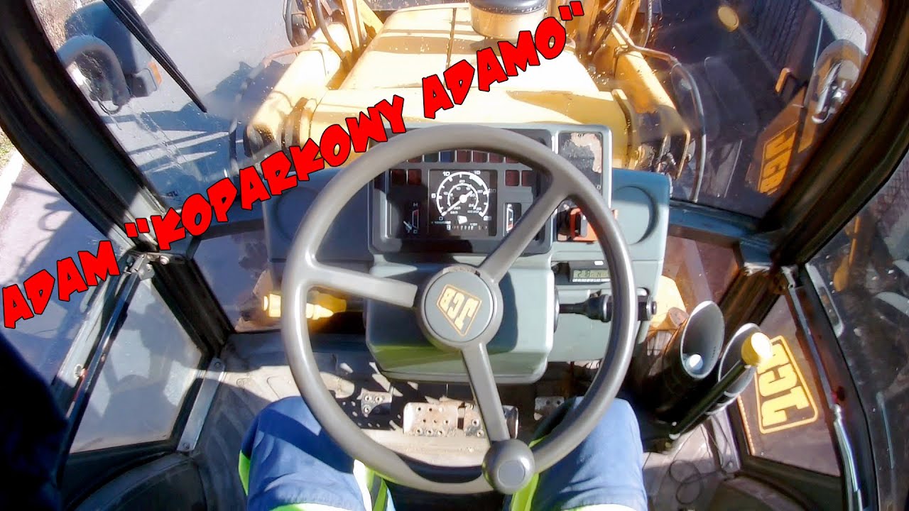JCB 3CX Jazda POV jedziemy na robotę - POV Driving we're going to work