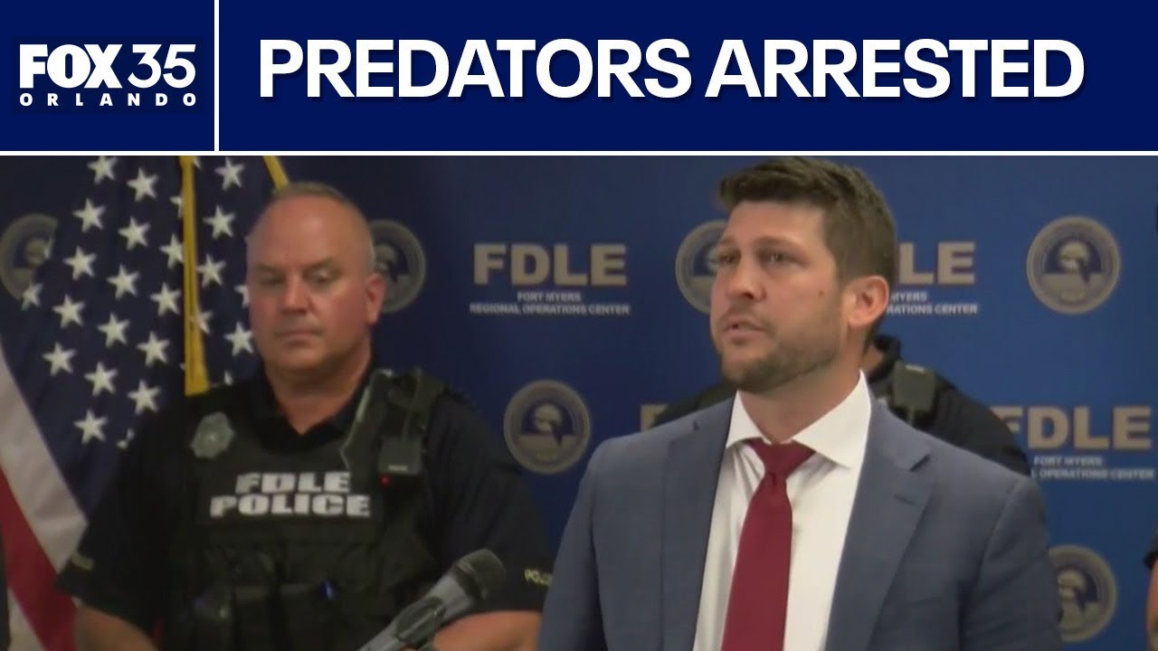 Florida AG announces arrest of alleged child predators
