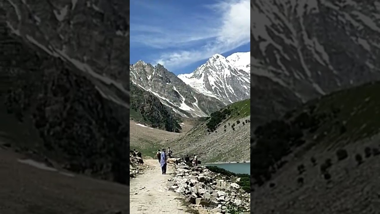 Rama lake beneath Nanga parbat Astore
