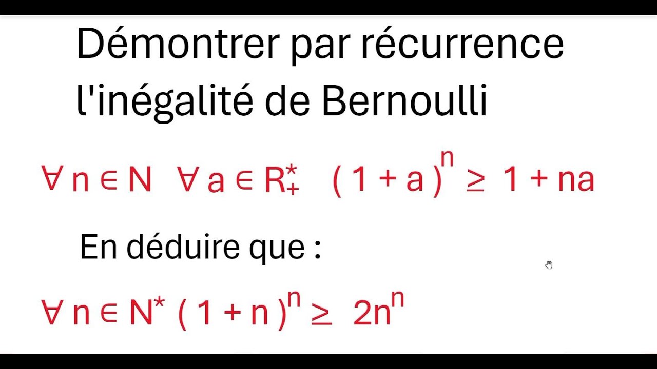 Math 1ère année du BAC S.M - S.X      : Raisonnement par Récurrence