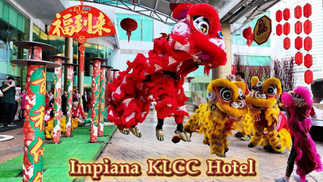 Acrobatic Lion Dance & Mini Lion Dance @ Impiana KLCC Hotel | CNY 2025 | Kok Ngai 國藝体育会