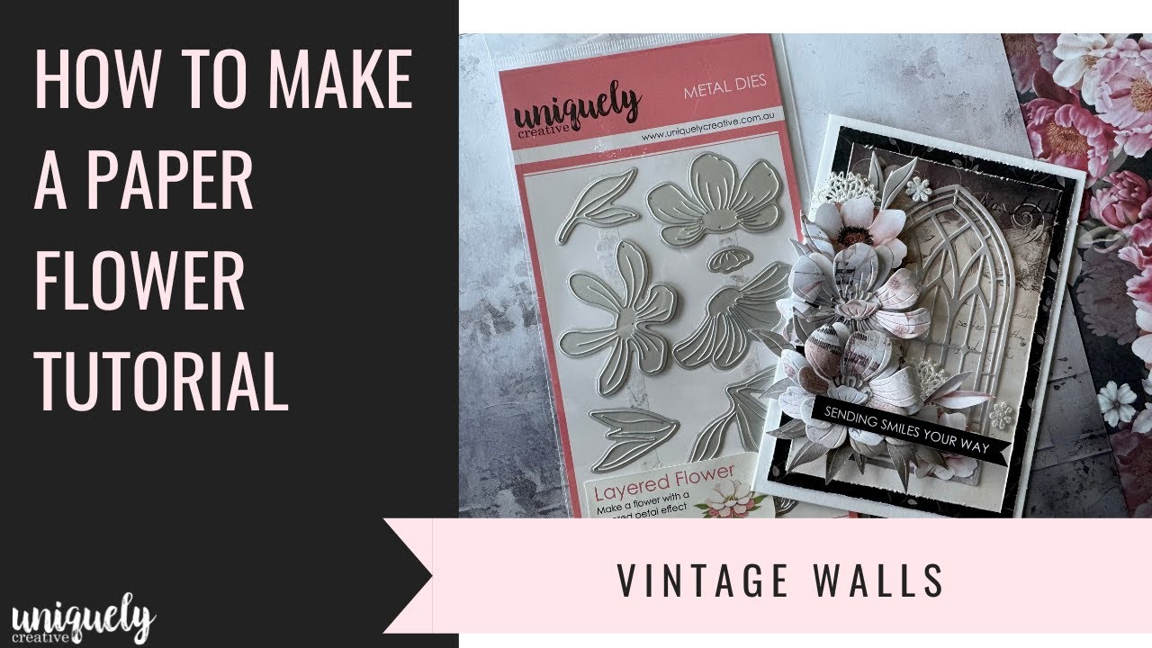 How to make a paper flower tutorial - Layered Flower Die